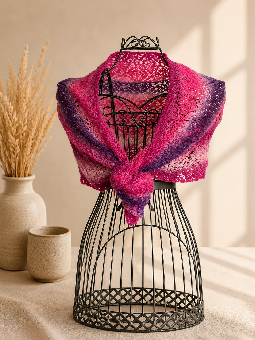 Handgestrickter Loop, Modell GD-09, Produktfoto.